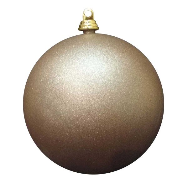 Χριστουγεννιάτικες Μπεζ Μπάλες - Σετ 4 τεμ. (10cm)